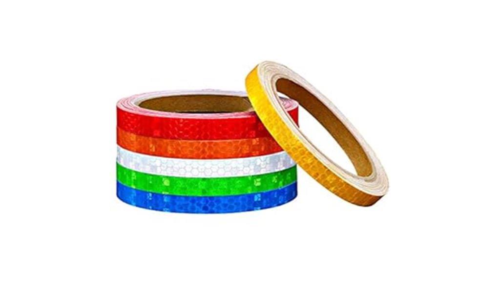 six rolls reflective tape