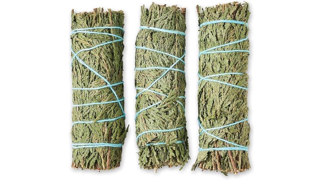 small cedar smudge sticks