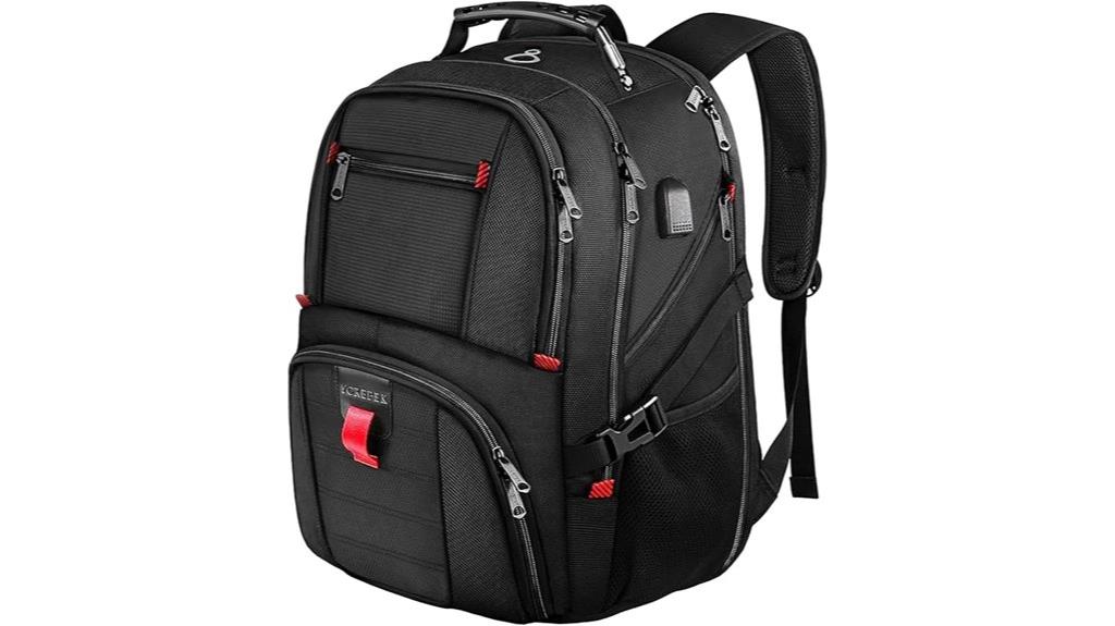 spacious laptop travel backpack