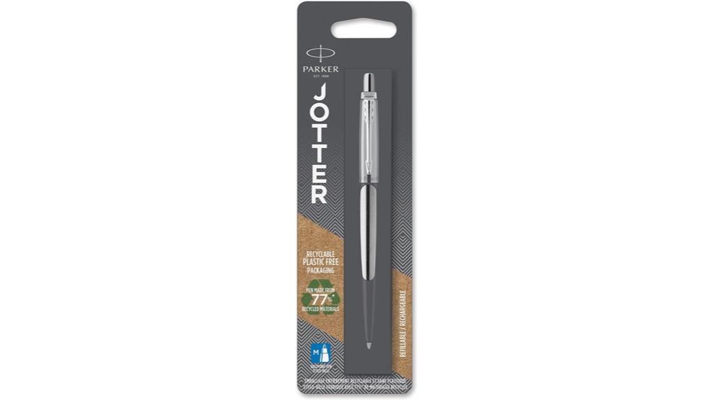 stainless steel parker jotter