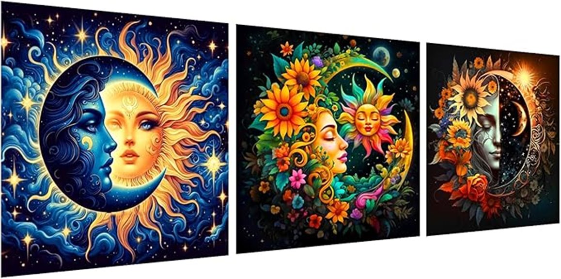 sun moon paint set