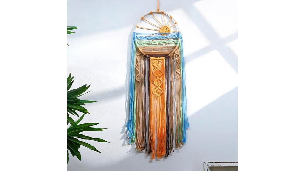 sunset dreamcatcher wall decor