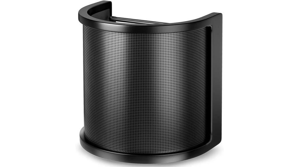 three layer microphone pop filter