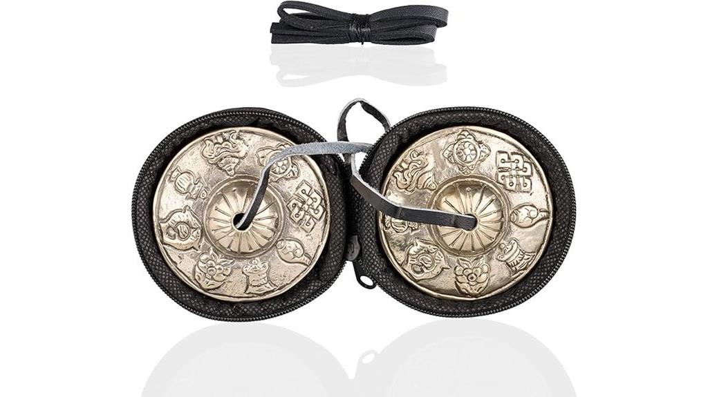 tibetan cymbals with case