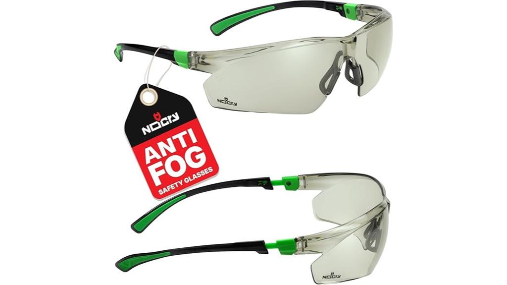 tinted anti fog safety glasses