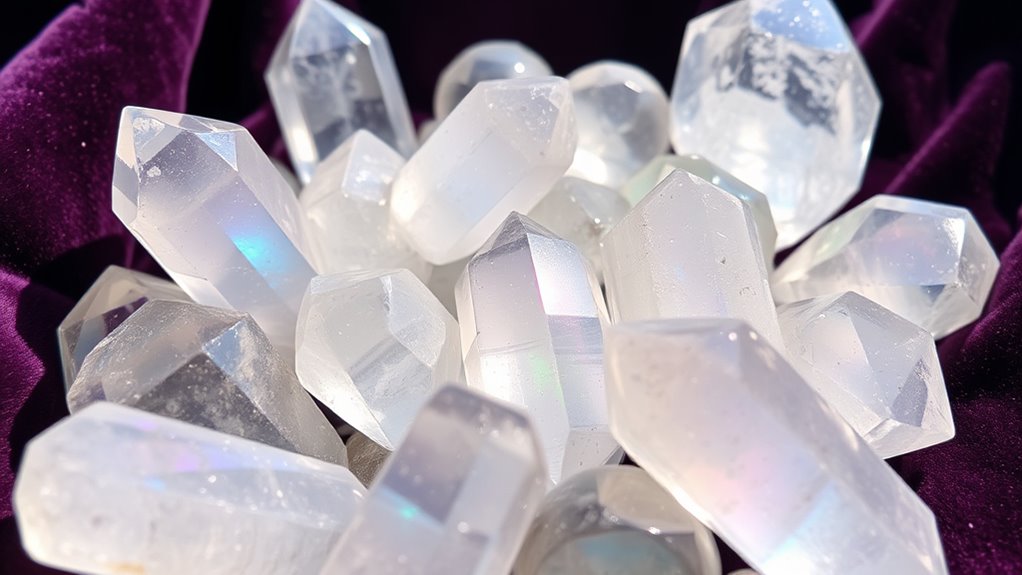 top angel aura quartz selection