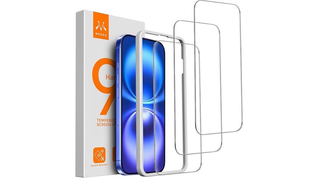 triple pack iphone protectors