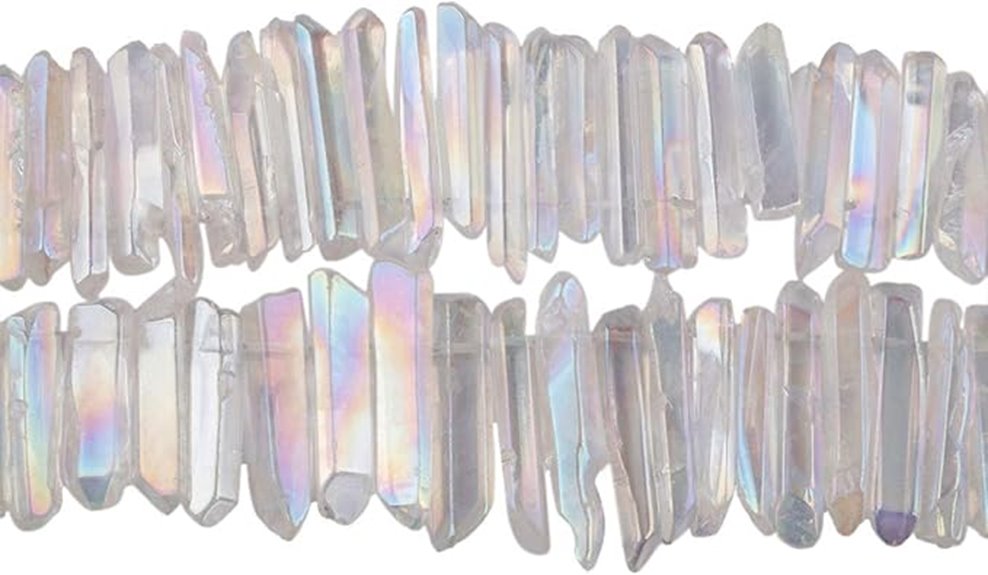 tumble rock quartz beads
