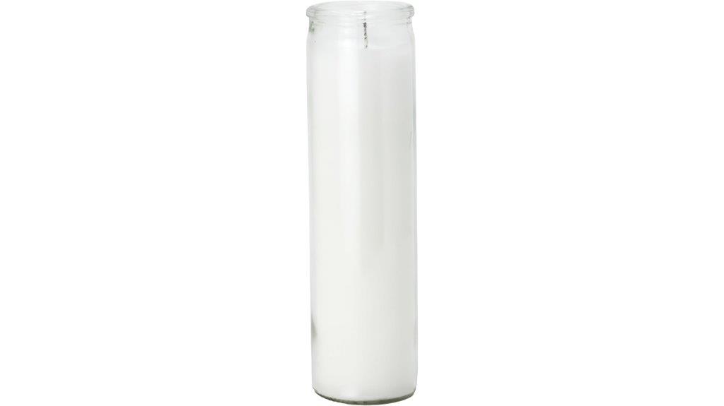 two inch unscented candle