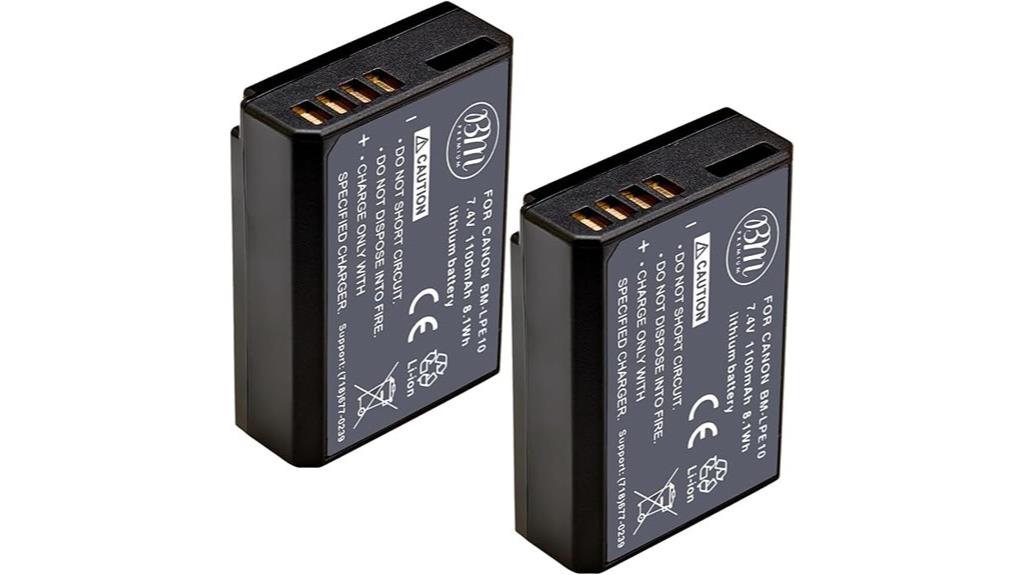 two lp e10 batteries