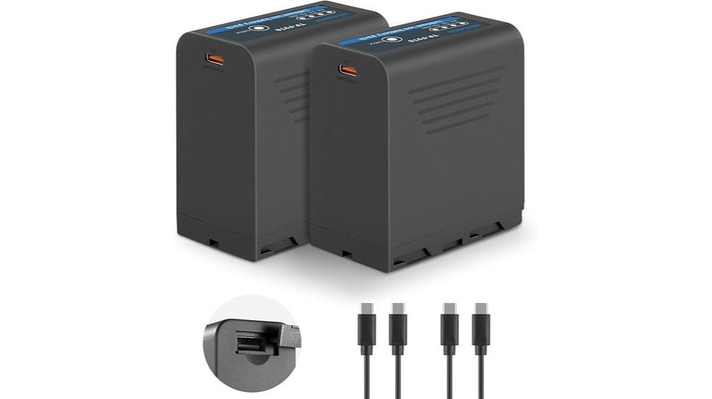 two np f970 batteries