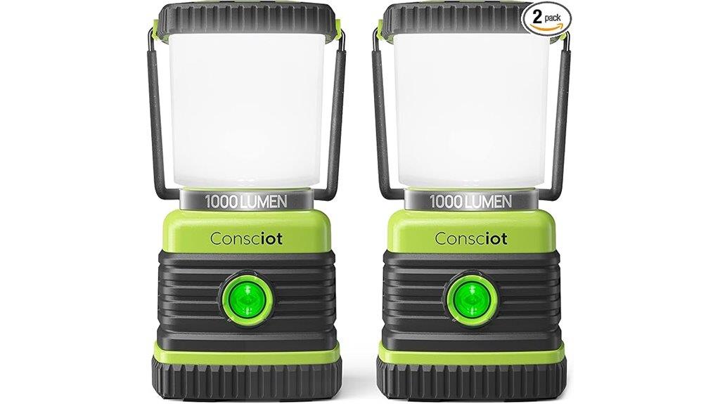 two pack waterproof camping lanterns