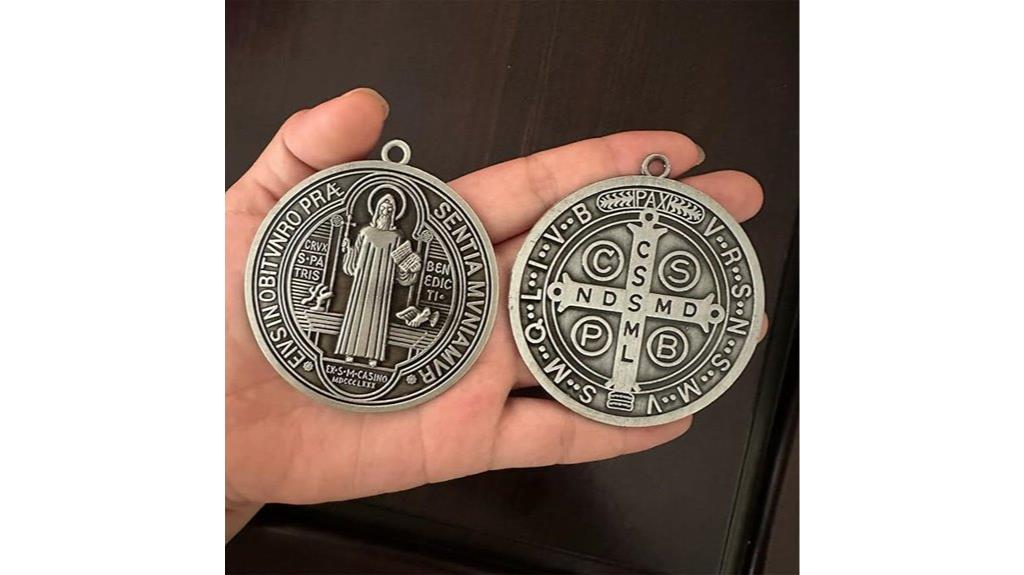 vintage brass cross medals