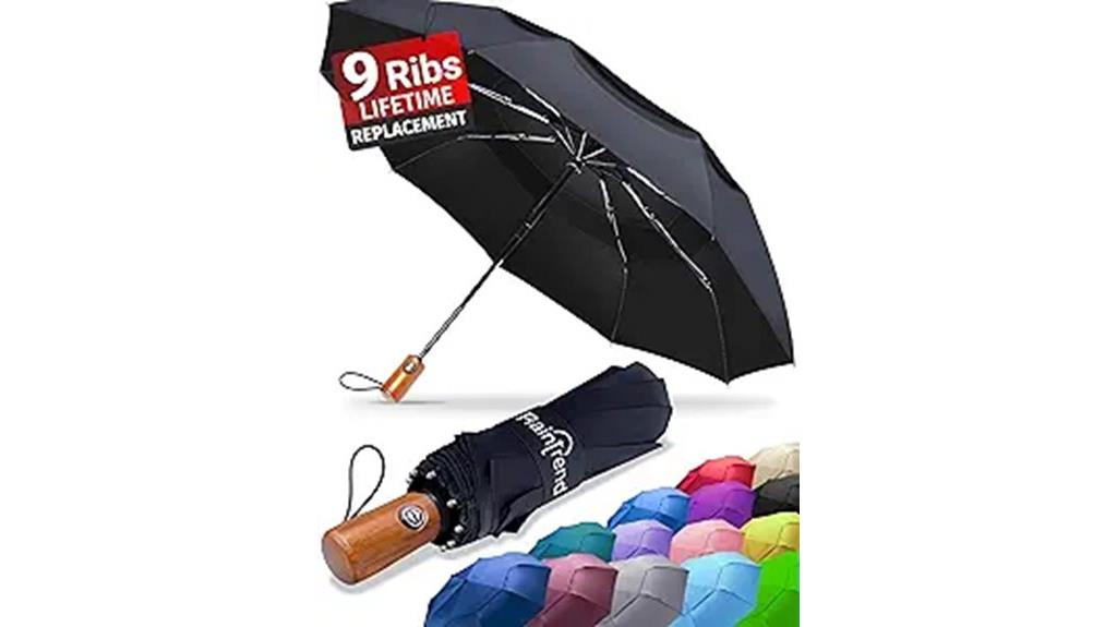 windproof compact travel umbrella