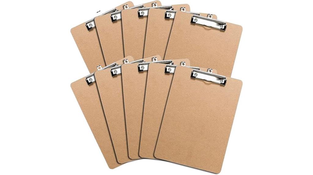 wooden clipboards 10 pack