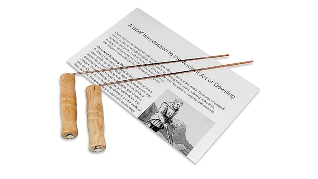 wooden handled dowsing rods