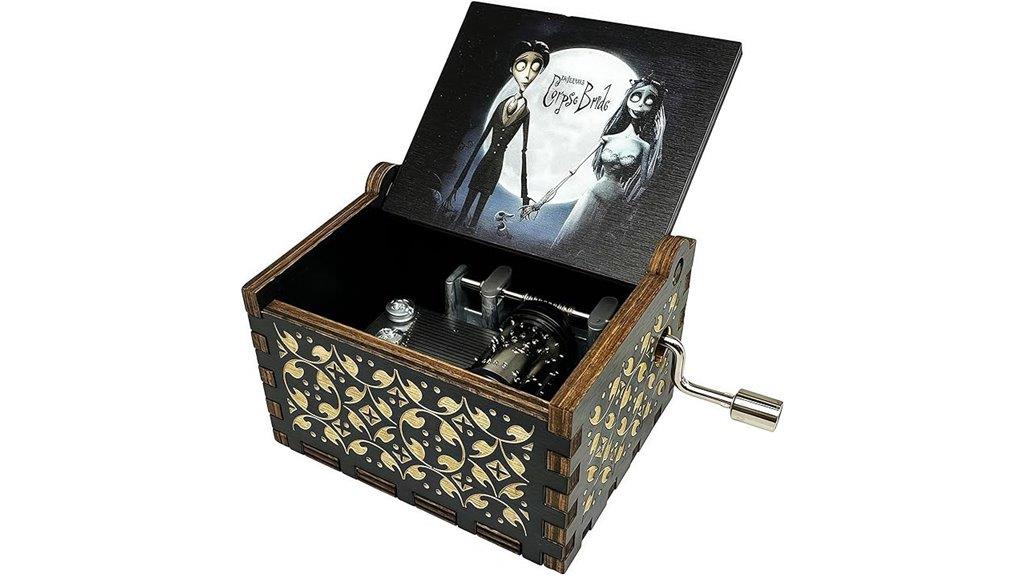 wooden music box corpse bride