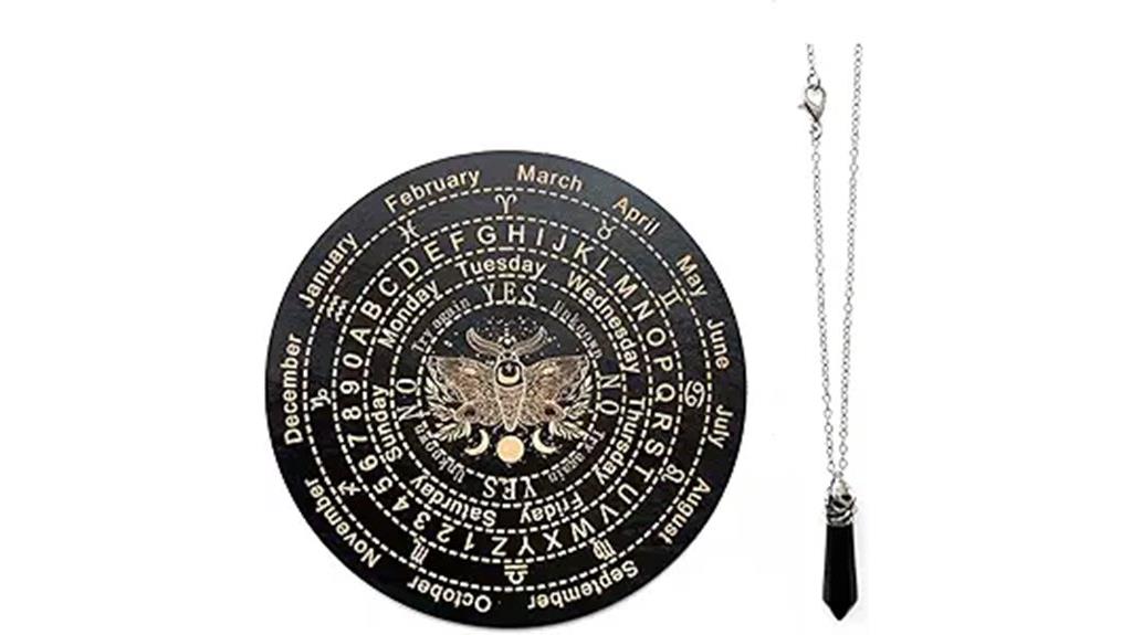 wooden pendulum divination kit