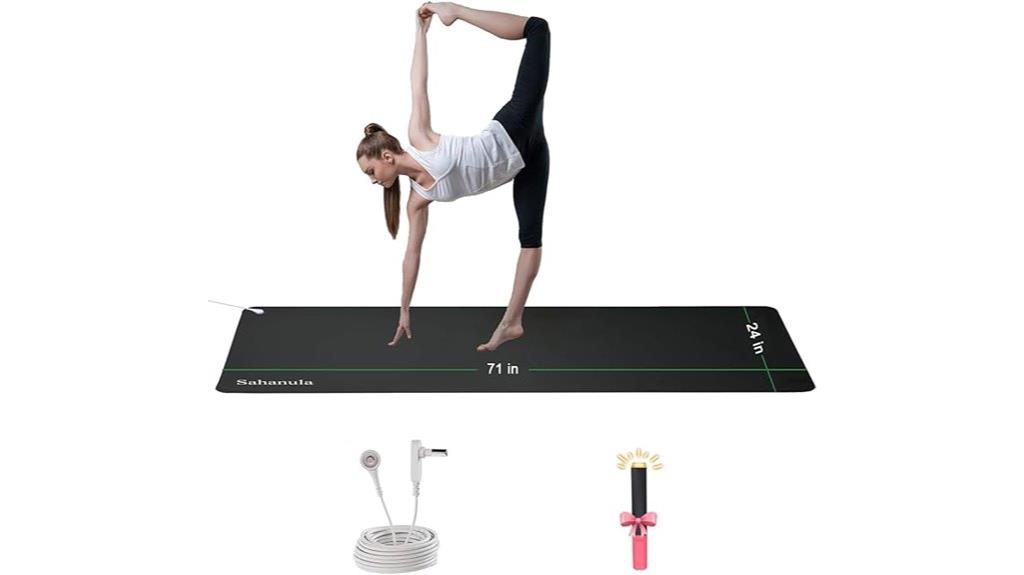 yoga mat with cord