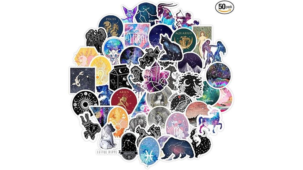 zodiac vinyl decal set
