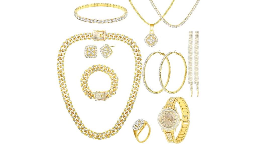13 piece unisex jewelry set