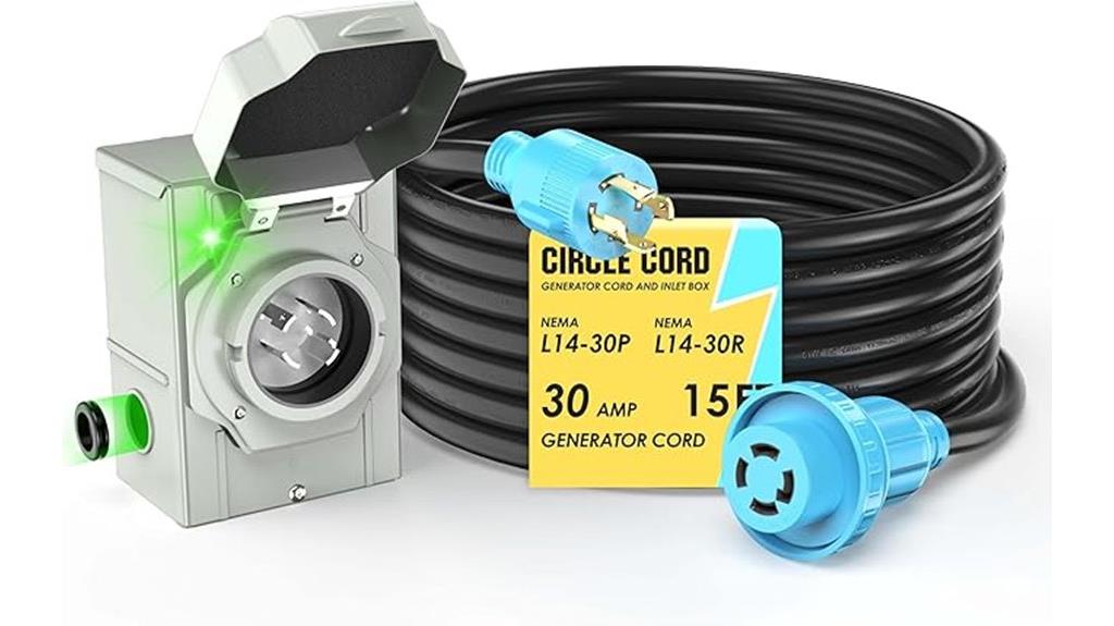 15 foot generator extension cord