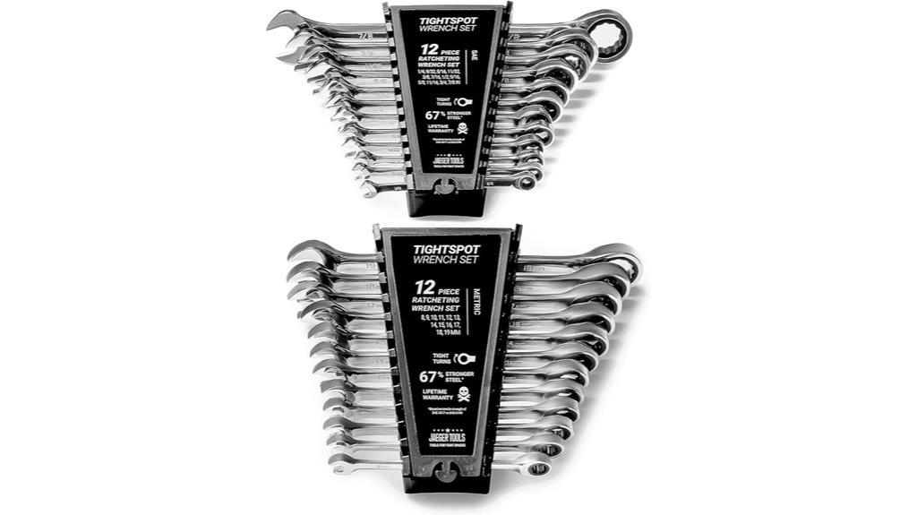 24 piece ratcheting wrench set