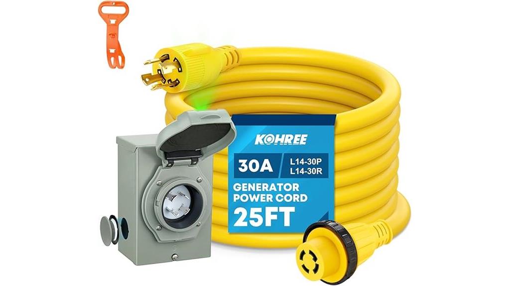 25 foot generator power kit