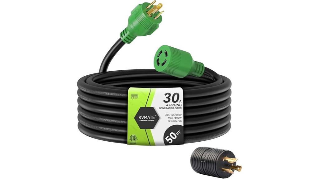 30 amp 50 foot generator cord