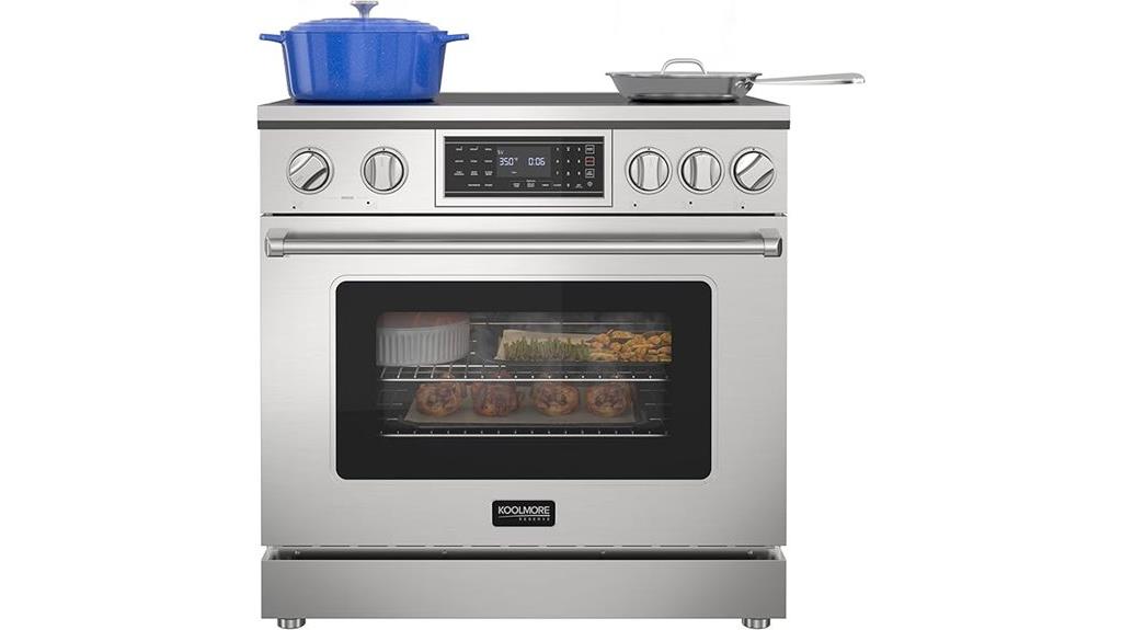 36 inch induction oven range