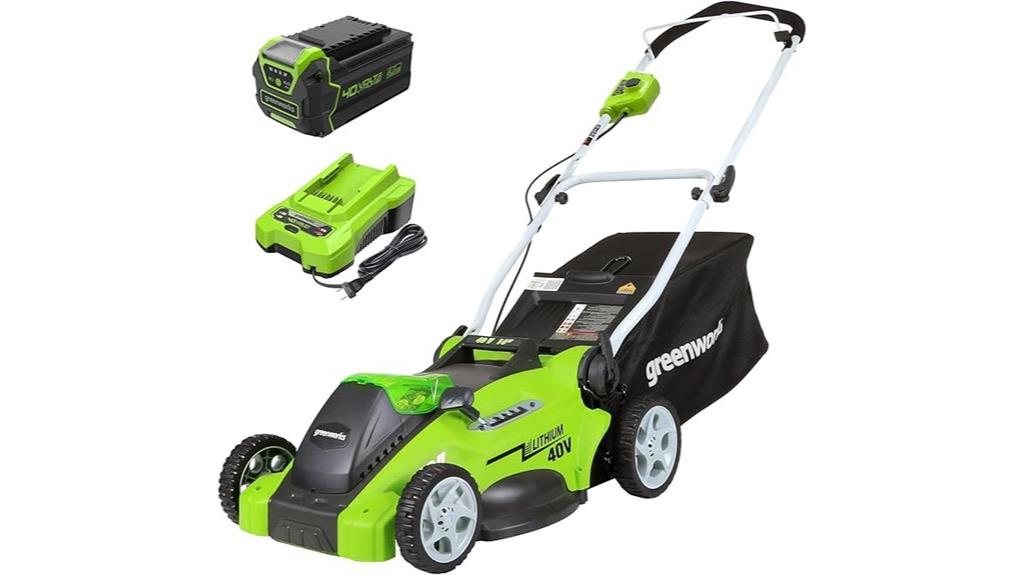 40v 16 inch cordless mower