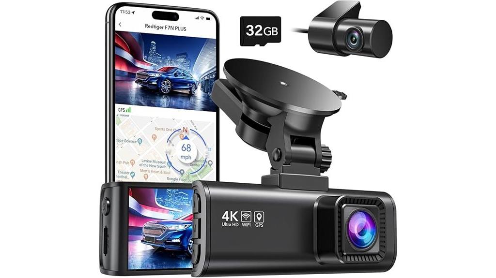 4k dash cam with gps