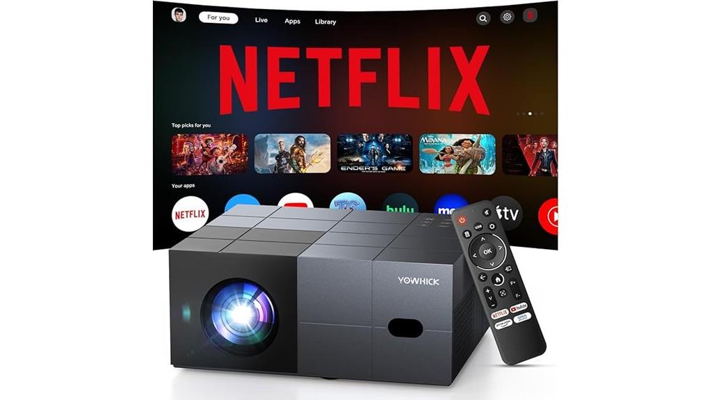 4k outdoor projector features