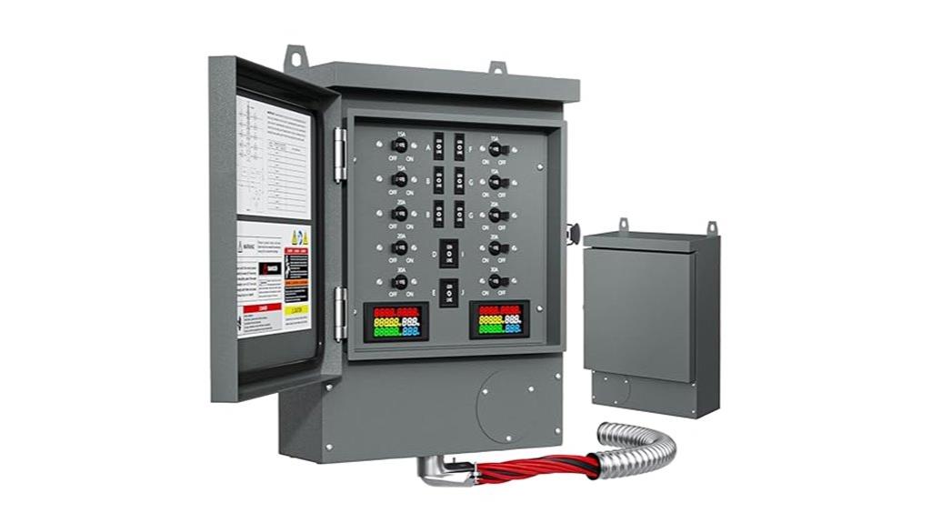 50 amp 10 circuit switch