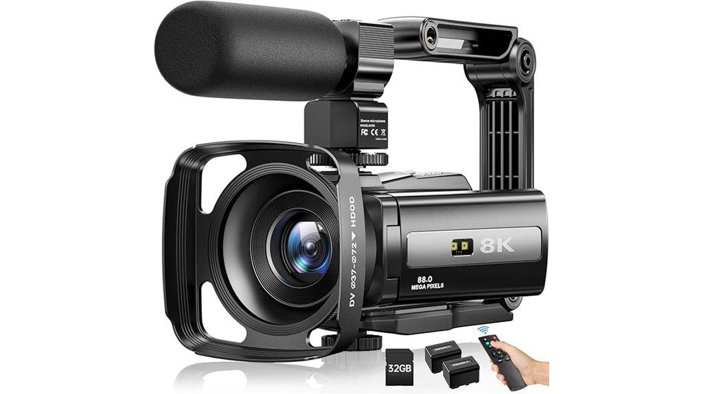 8k wifi video camcorder