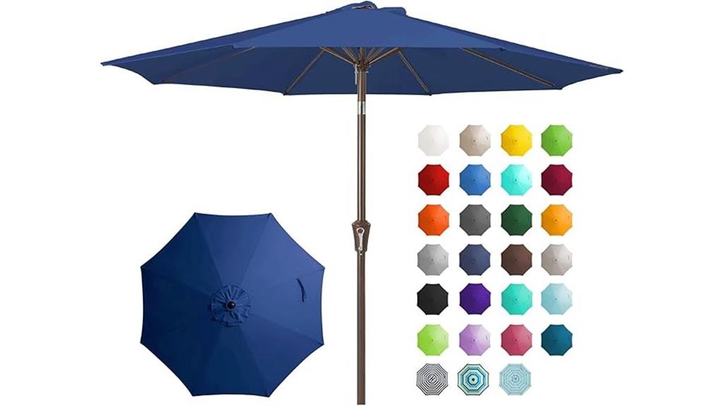 9ft tilt waterproof umbrella