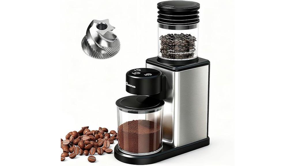 adjustable conical grinder settings
