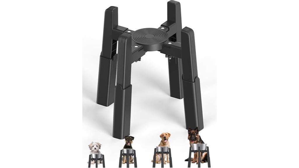 adjustable dog bowl stand