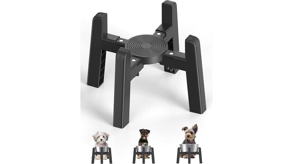 adjustable dog bowl stand