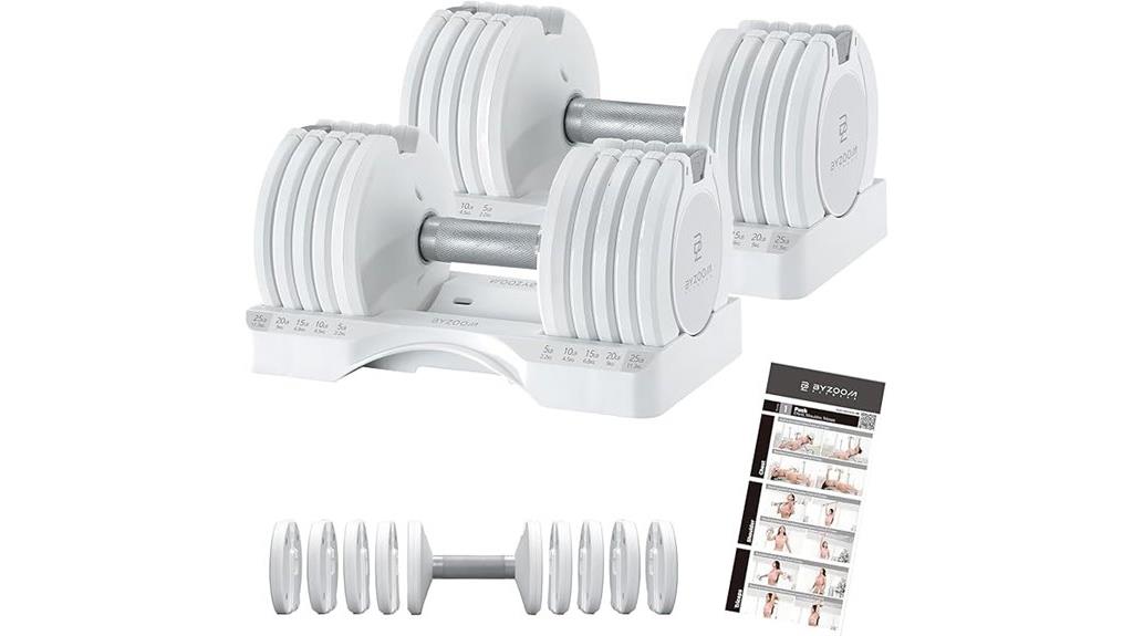 adjustable dumbbell set
