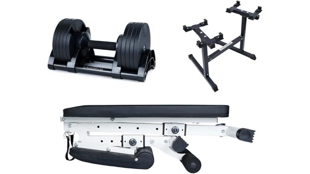 adjustable dumbbell set