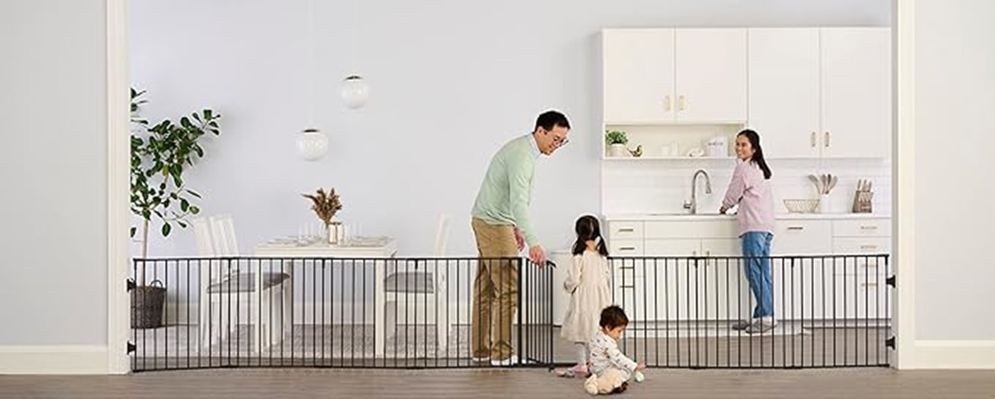 adjustable large baby gate