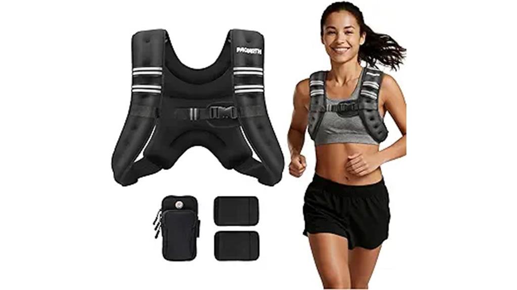 adjustable reflective workout vest