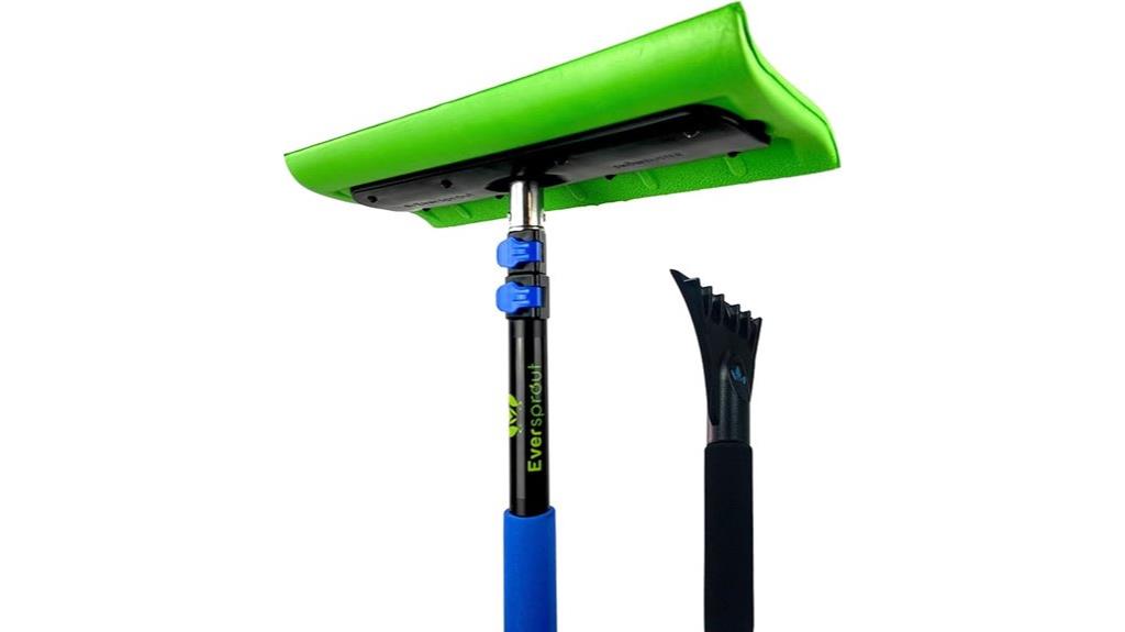 adjustable snow and ice scraper