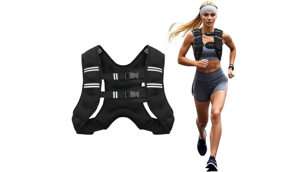 adjustable weighted fitness vest