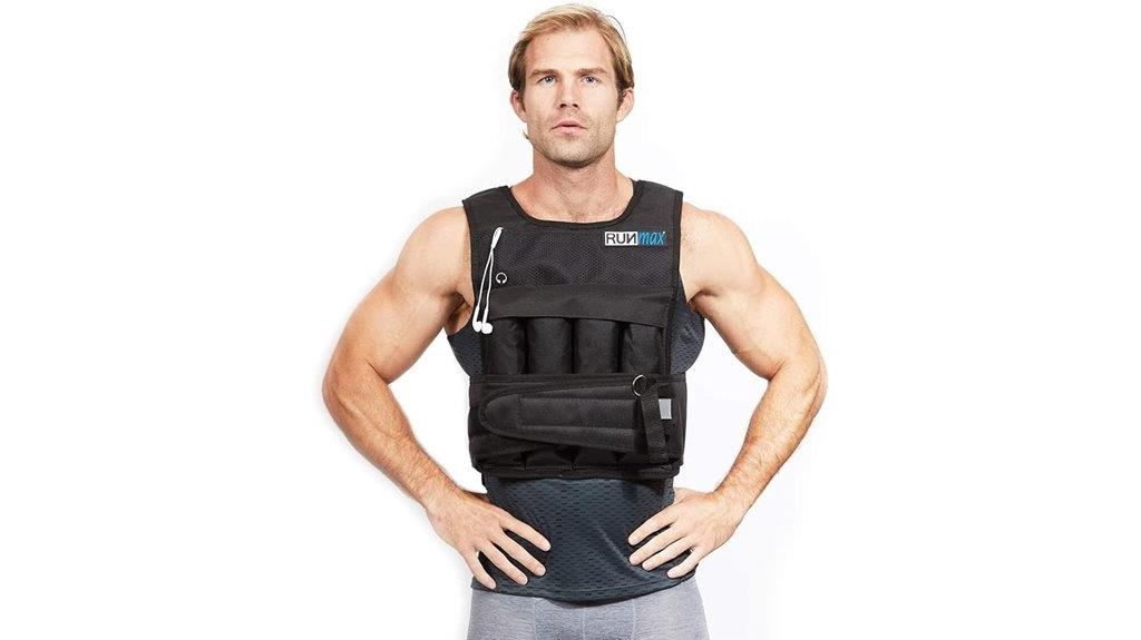 adjustable weighted shoulder vest