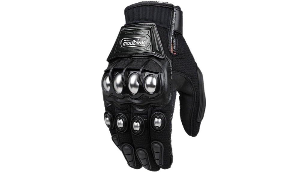 alloy steel motorcycle gloves