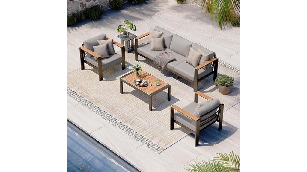aluminum patio furniture set