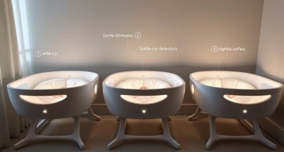 auto rocking cry detection bassinets