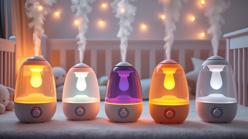 baby room humidifiers with night lights